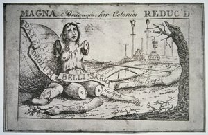 Velká Británie: její kolonie redukované (litho)
