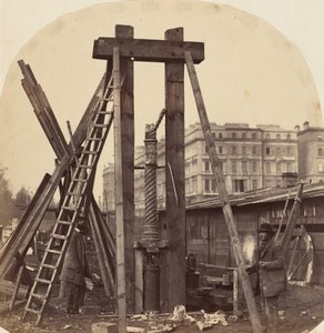 Stavba Mezinárodní výstavy v South Kensingtonu v roce 1862 (foto) od Benjamin L. Spackman