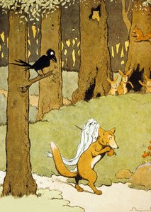 Renard a úhoři, ilustrace z 