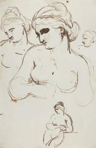 Studie nahé ženy od Benjamin Robert Haydon