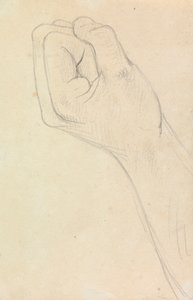 Studie ruky sevřené v pěst od Benjamin Robert Haydon