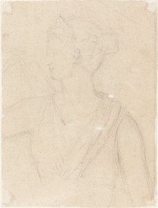 Studie sochy Diany ve Vatikánu [verso] od Benjamin Robert Haydon