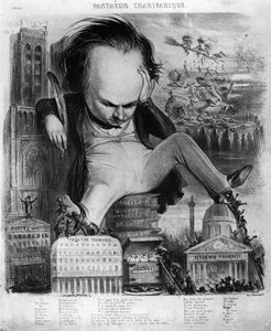 Karikatura Victora Huga (1802-85) z 