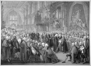 Interiér Guildhall, City of London, 1782.