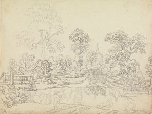 Ford ve Wrenthamu, Suffolk od Benjamin West