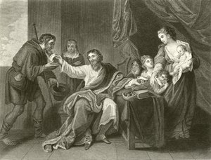 Alfred rozděluje bochník od Benjamin West