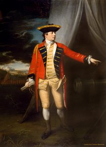 Generálmajor (později generálporučík) Ctihodný Robert Monckton (1726-1782), při dobytí Martiniku, 1762, kolem 1763-64