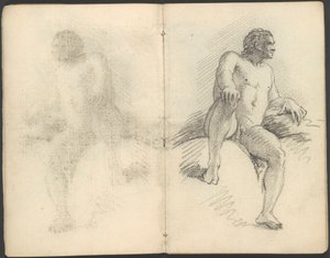 Náčrt figurálních a kompozičních studií od Benjamin West