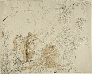 St. Paul setřásání zmije od Benjamin West