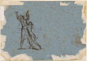 Studie na "Jeftovu dceru" od Benjamin West