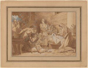 Klanění pastýřů od Benjamin West