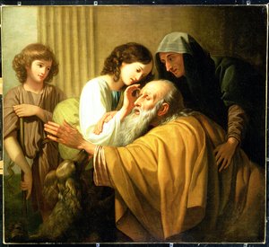 Tobias léčí slepotu svého otce, 1772 od Benjamin West