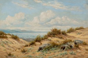 Písečné duny na Conwy (olej na plátně) od Benjamin Williams Leader