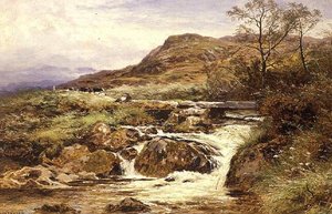 Léto poblíž Dolgelly, Severní Wales od Benjamin Williams Leader