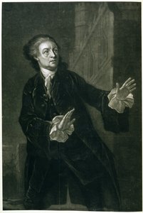 David Garrick (1717-79) jako Hamlet