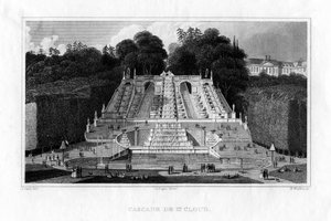 St Cloud Falls, Paříž, 1830 od Benjamin Winkles