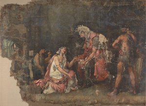 Sophonisba klečící před Masinissou, královnou Numidie od Benjamin Wolff