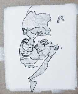 50 významných spisovatelů historie : Federico Garcia Lorca, 2015 (olej a akryl na plátně)