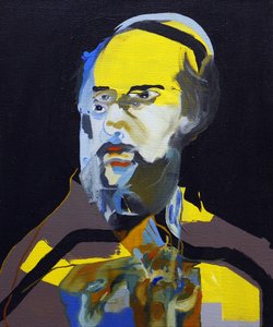 50 významných spisovatelů v historii : Paul Verlaine, 2015 (olej a akryl na plátně) od Benoit Erwann Boucherot