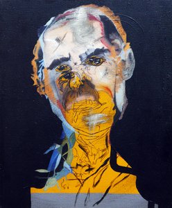 50 významných spisovatelů v dějinách : Philip Roth, 2015 (olej a akryl na plátně) od Benoit Erwann Boucherot