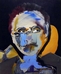 50 významných spisovatelů historie : Tennessee Williams, 2015 (olej a akryl na plátně) od Benoit Erwann Boucherot
