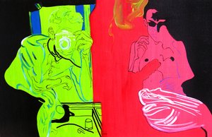 Konec cesty, Palm Springs, 2003 (olej na plátně) od Benoit Erwann Boucherot