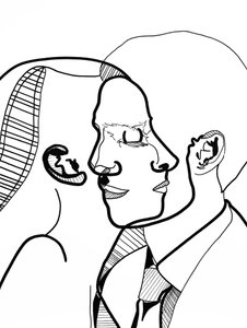 Entre-deux 3, 2022 (akryl na papíře) od Benoit Erwann Boucherot