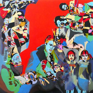 Marlon, Steve, Diane et les autres, 2017 (olej a akryl na plátně) od Benoit Erwann Boucherot