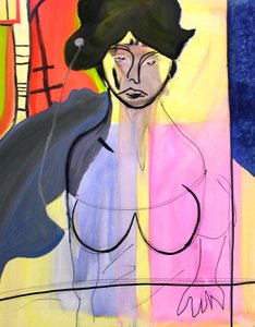 Slečna N. 1, 2000 (olej na plátně) od Benoit Erwann Boucherot