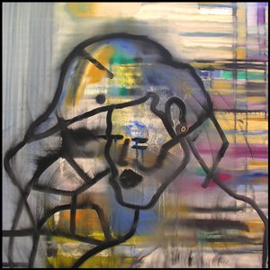 Surautoportrét 1, 2003 (olej na plátně) od Benoit Erwann Boucherot