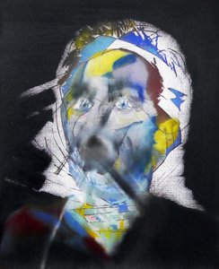 Surautoportrét s hidžábem, 2017 (olej na plátně) od Benoit Erwann Boucherot