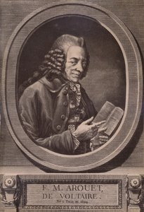 Voltaire, francouzský spisovatel a filozof, c18. století 1894 od Benoit Louis Henriquez