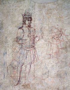 Klanění tří králů, detail sinopie od Benozzo di Lese di Sandro Gozzoli