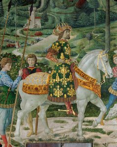 Klanění mudrců (freska) od Benozzo di Lese di Sandro Gozzoli