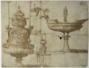 Studie na stříbro (kresba od Benvenuto Cellini