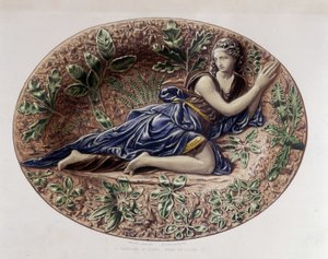 Madeleine au désert - Plat céramique, v „Dílo Bernarda Palissyho“ od C. Delange a C. Bornemana, Paříž