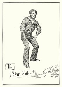 The Stage Sailor (rytina) od Bernard (after) Partridge