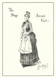 The Stage Servant Girl (rytina) od Bernard (after) Partridge