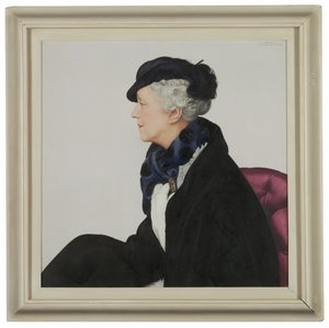 Portrét Lady Mendl (1865-1950), rozené Elly de Wolfe, zvané „Elsie“ (olej na plátně)