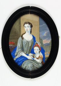 Lady Catherine Darnley, vévodkyně z Buckinghamu (smalt)