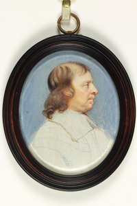 Oliver Cromwell (akvarel na slonovině)