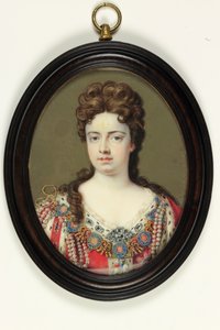 Queen Anne (akvarel na slonovině)