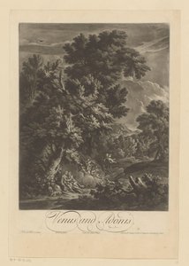 Venuše a Adonis od Bernard Lens (II)