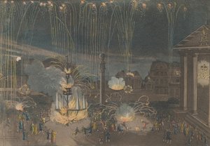 Dokonalý popis ohňostroje v Covent Garden, který byl proveden z pověření..., 1809.