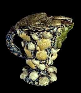 Rustikální akvamarín s keramickým dekorem mušlí. Realizoval Bernard Palissy (1510-1589) 1565 Paříž, Musee du Louvre od Bernard Palissy