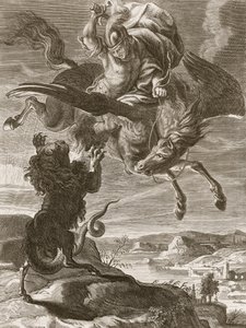 Bellerophon bojuje s Chimaerou, 1731 od Bernard Picart