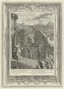 Cassandra předpovídá pád Tróje, 1731 od Bernard Picart