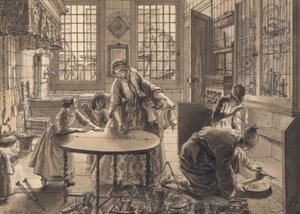 Úklid domu před židovským Pesachem od Bernard Picart