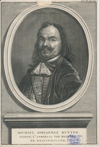 Michiel de Ruyter 1607-1676 Centrum kulturního dědictví Rozet 300 191 d 2 A-51 od Bernard Picart