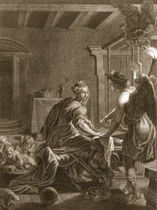 Penelope at Her Loom, 1731 od Bernard Picart